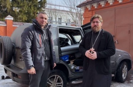 Православные из Орла передали на Купянское направление мост для УАЗа